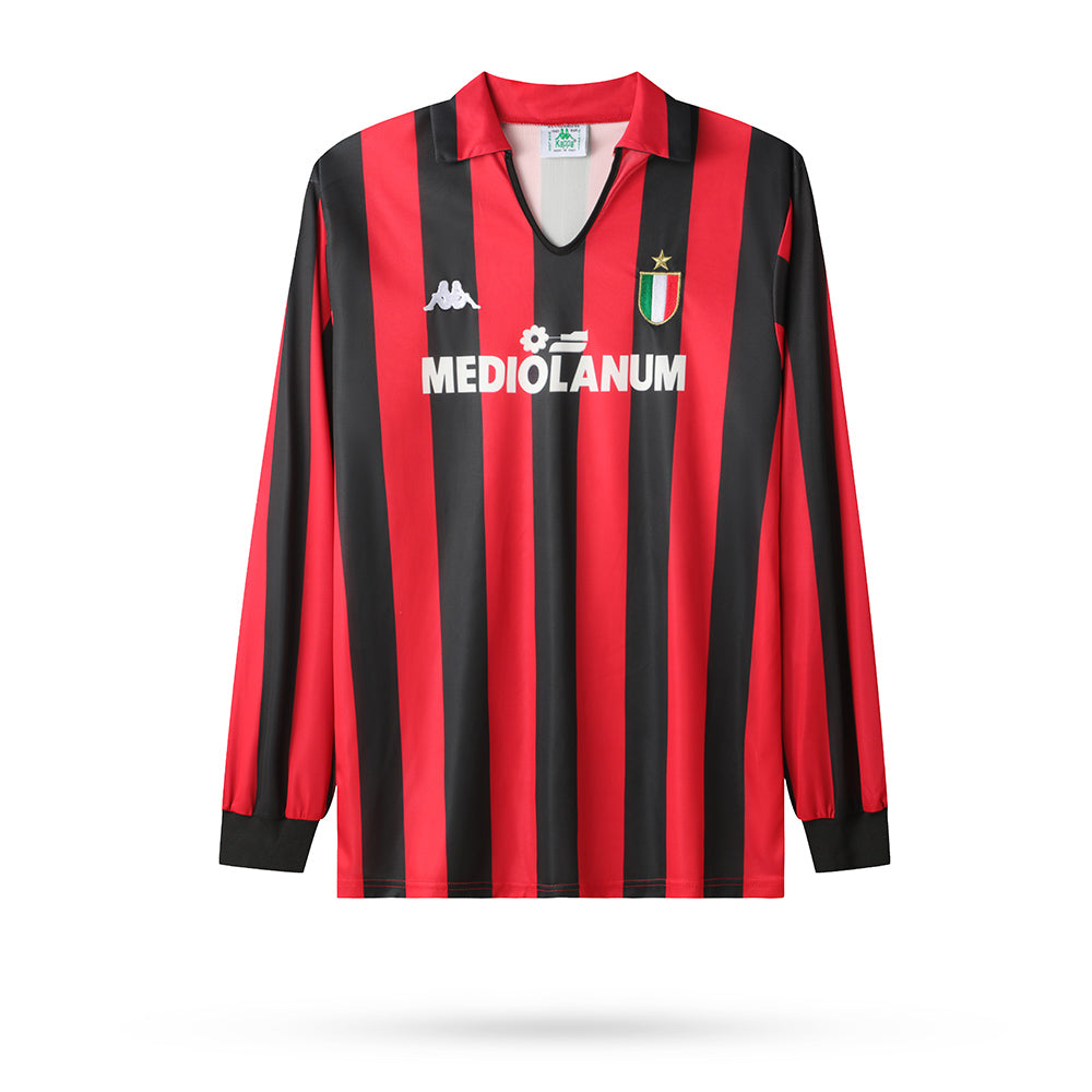 AC Milan Home 1989-1990 Long-Sleeve Jersey