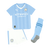 MAN CITY F.C 2023/24 YOUTH HOME FULL KIT