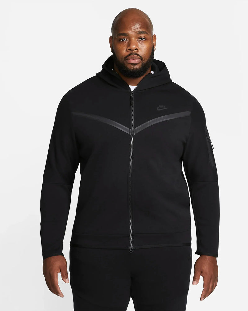 TECH FLEECE ZIP-UP HOODIE BLACK