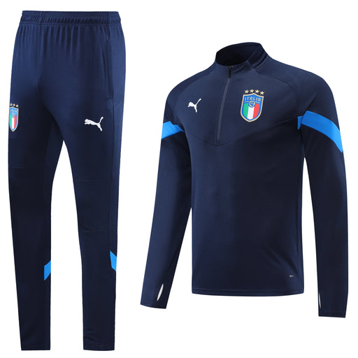 Italy Training Tracksuit - Navy Blue