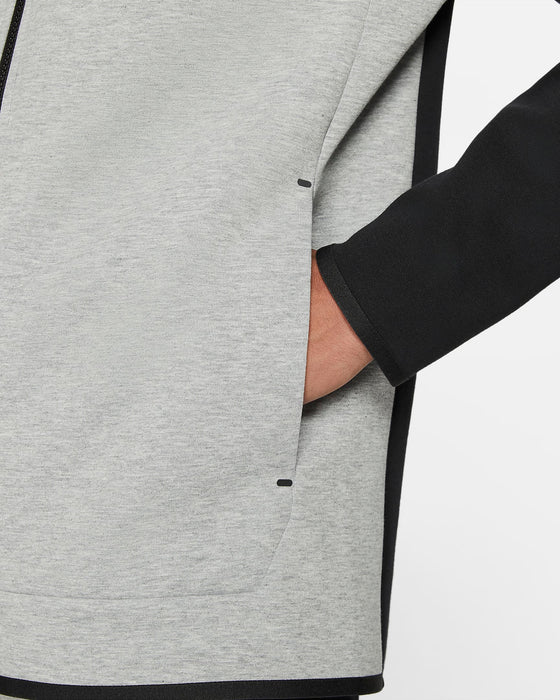 TECH FLEECE ZIP-UP HOODIE BLACK/GREY