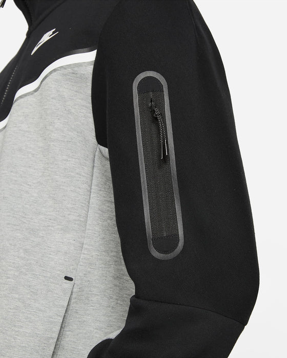 TECH FLEECE ZIP-UP HOODIE BLACK/GREY