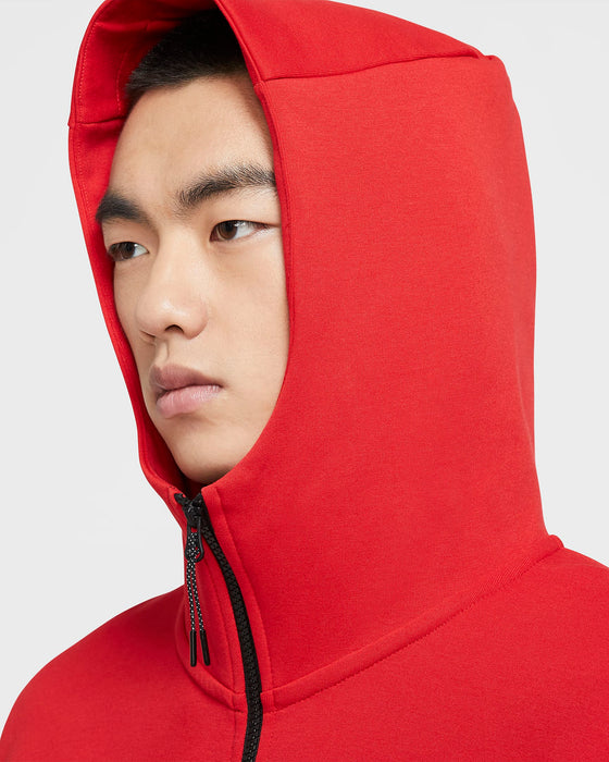 TECH FLEECE ZIP-UP HOODIE RED